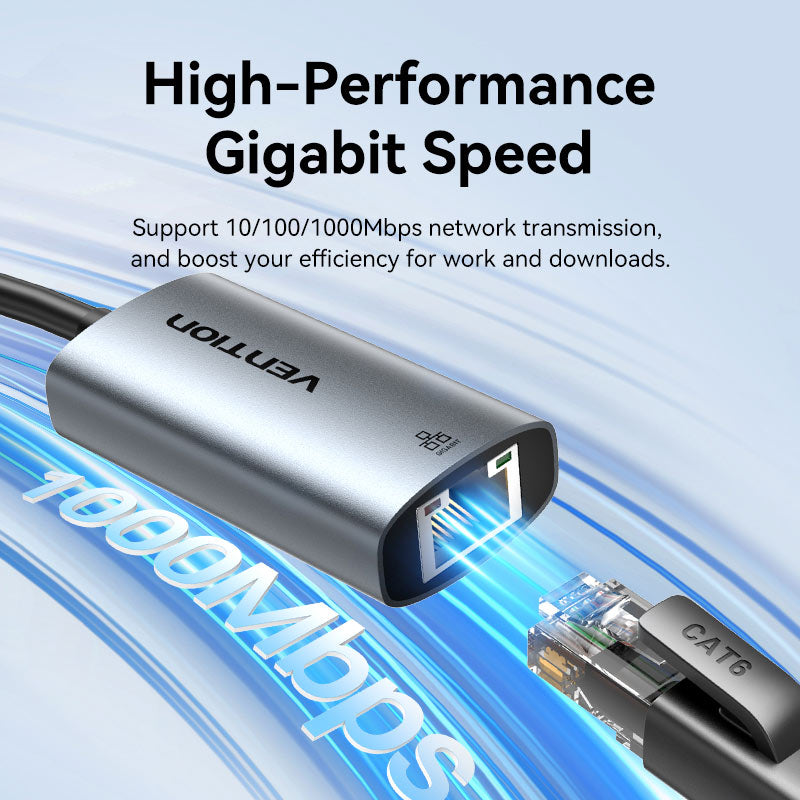 Vention USB-C/USB-A to Gigabit Ethernet Adapter