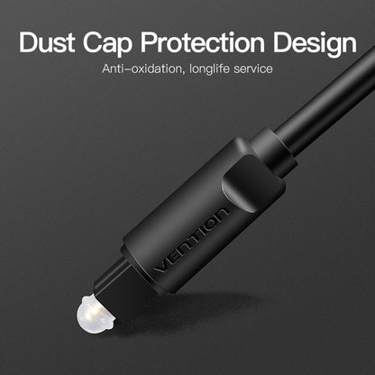 Vention Optical Fiber Audio Cable Black