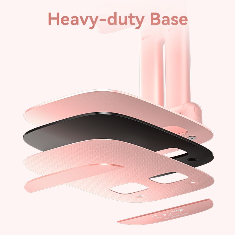 Soporte de tableta ajustable en altura para escritorio tipo aleación de aluminio rosa/azul