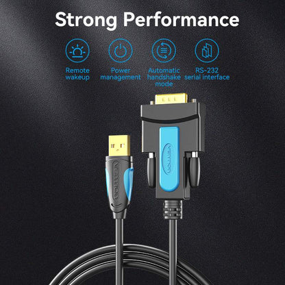 USB to RS232 Serial Converter 1/1.5/2/3M