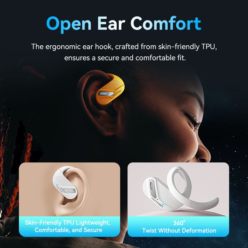 Vention Wireless Bluetooth Open Ear Headphones OpenBeat