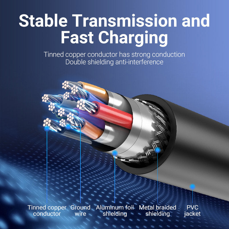 Vention USB 3.0 A Male to Micro-B  Male  Cable PVC Type