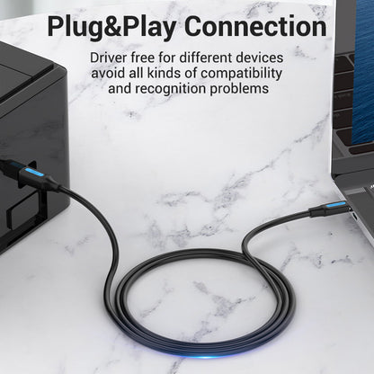 Vention USB 2.0 Type-C Male to Type-B Male Printer Cable