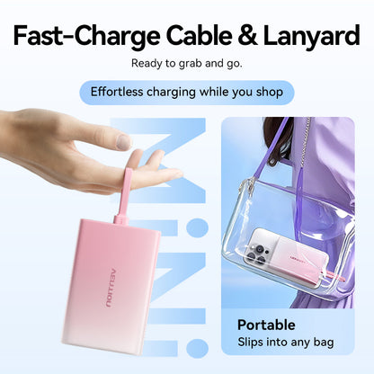 <tc>Vention</tc> Batterie externe 10 000 mAh (USB-C + Lightning + USB-A) 22,5 W avec écran LED