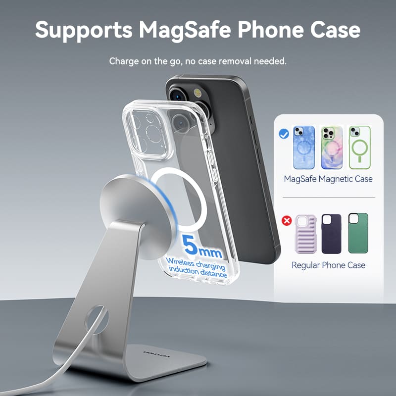 Magnetic Wireless Charger Stand with MagSafe