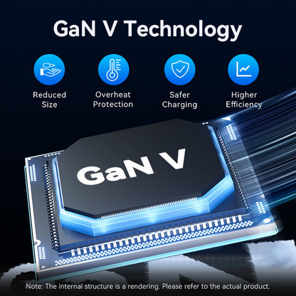 <tc>Vention</tc> Chargeur GaN 4 ports USB (C + C + C + A) (100 W/100 W/30 W/30 W) gris avec câble USB-C vers USB-C (1 m) noir et prise américaine