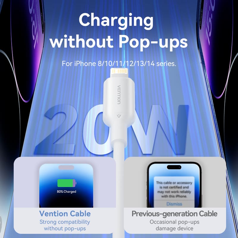 1-Port USB-C GaN Charger (20W) with USB-C to Lightning Cable (1M) UK-Plug