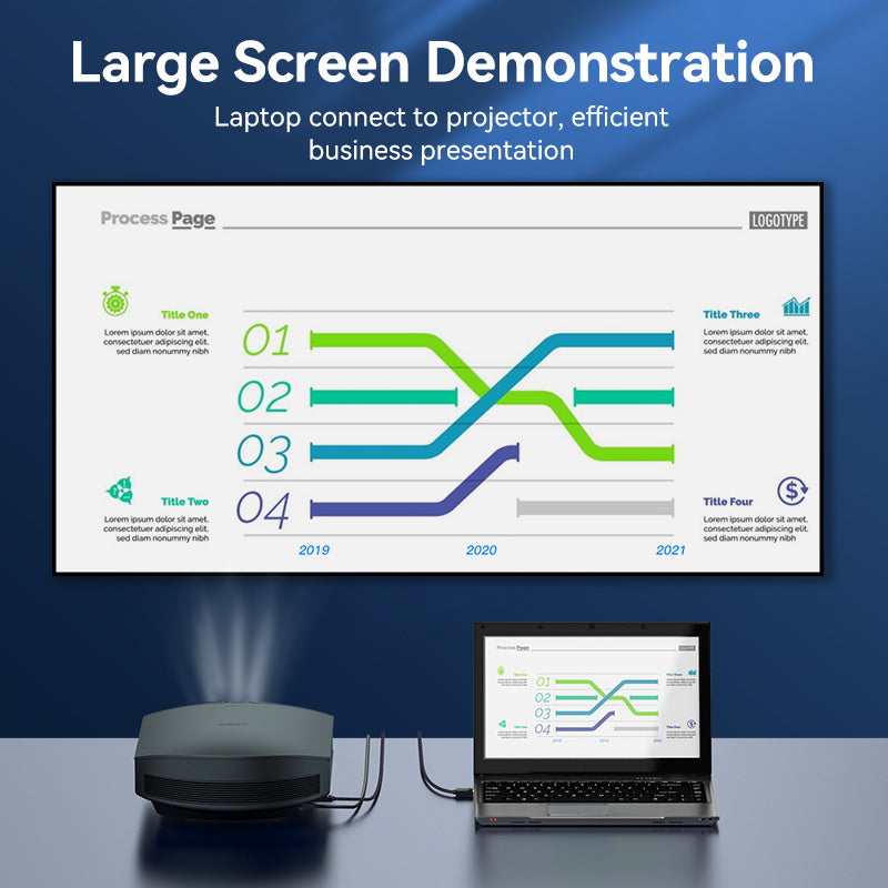 Vention cotton Braided 4K DP Male to HDMI-A Male HD Cable