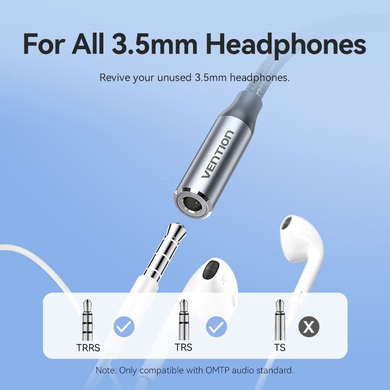 Cotton Braided Lightning Male to 3.5MM Earphone Jack Adapter 0.1M Gray Aluminum Alloy Type