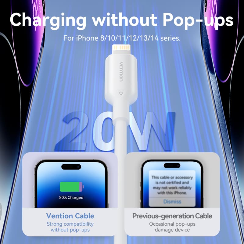 1-Port USB-C GaN Charger (20W) with USB-C to Lightning Cable (1M) US-Plug