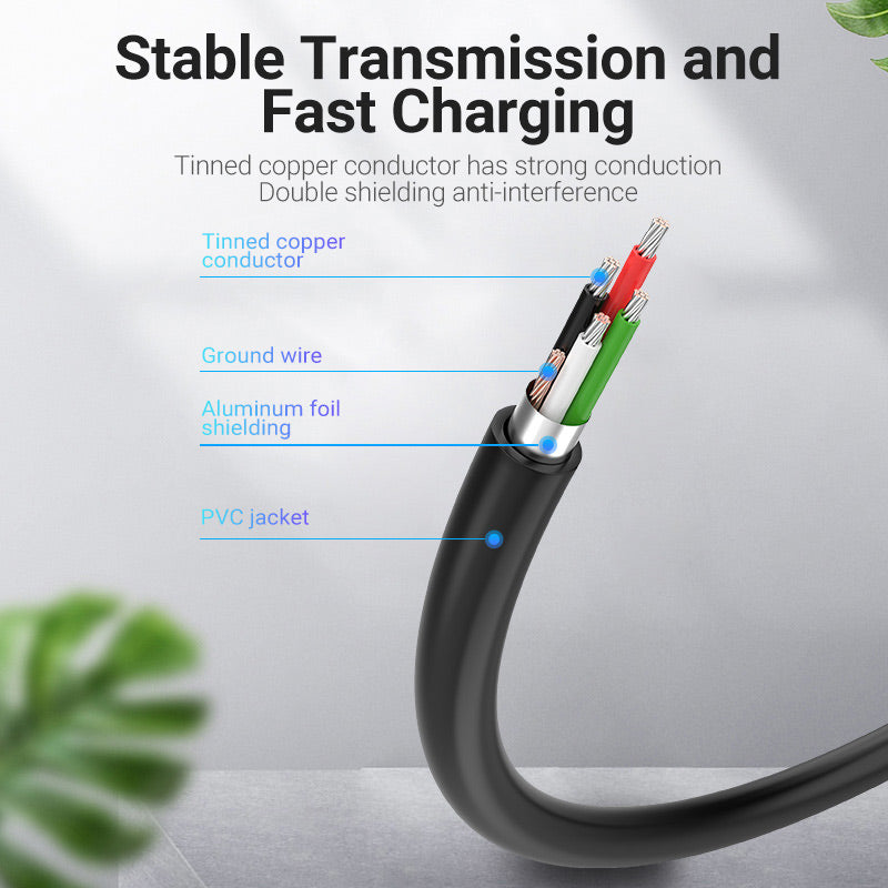 Vention USB 2.0 A Male to Mini-B  Male  Cable PVC Type