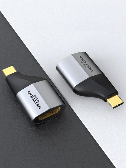Vention type-C to HDMI Adapter Gray Aluminum Alloy Type