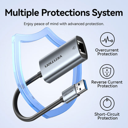 <tc>Vention</tc> Adaptateur USB-A vers Gigabit Ethernet