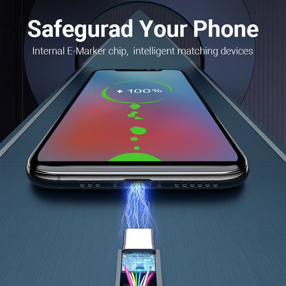 Vention USB 2.0 C Erkek - C Erkek 5A Kablo Siyah PVC Tip