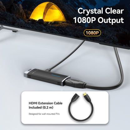 Wireless HDMI Transmitter and Receiver Black