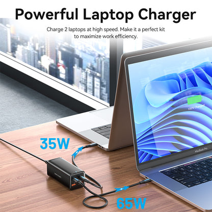 <tc>Vention</tc> Cargador GaN de 4 puertos USB (C+C+A+A) (100W/100W/18W/18W) Enchufe europeo