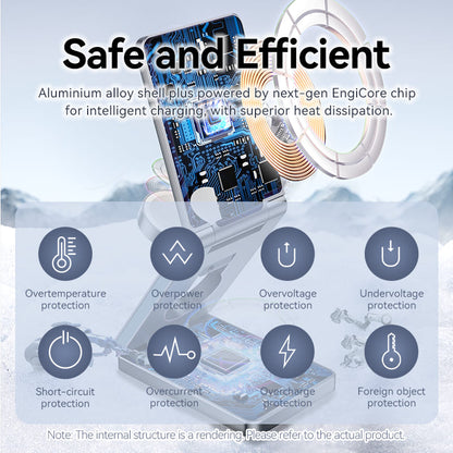 <tc>Vention</tc> Chargeur sans fil 3-en-1 15 W avec MagSafe Gris