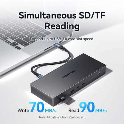 <tc>Vention</tc> Estación de acoplamiento DisplayLink USB-C 11 en 1