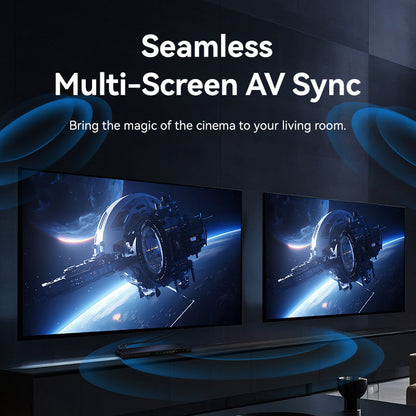 Vention 1-In &  8 Çıkışlı HDMI™ Dağıtıcı 4K@60Hz Black Alüminyum Alaşım Tipi AB Standardı