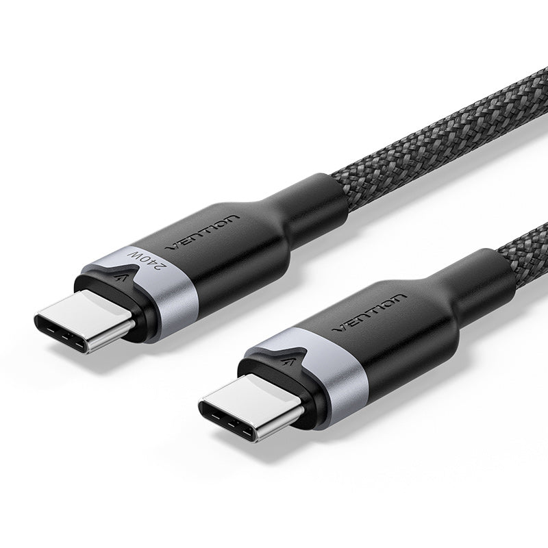 Vention USB 2.0 Typ-C-Mann zum Typ-C-Typ-C-5A-Kabel-Aluminium-Legierungstyp