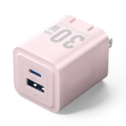 Vention 2-Port USB (C + A) GaN Charger (30W/30W) US Plug