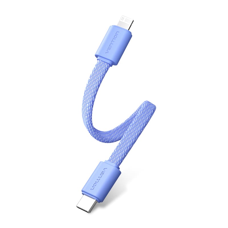 Bi-Directional Charging Cable 11CM for 5000mAh Power Bank (USB-C + Lightning) 20W  Light Indicator Display Type