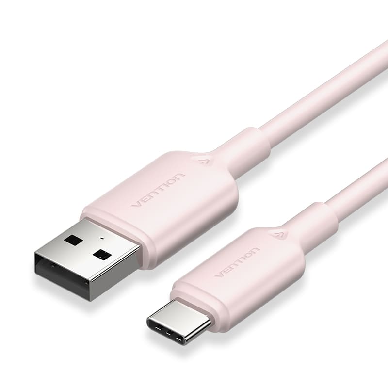 Cable USB 2.0 A Macho a C Macho 3A 1M Tipo PVC Blanco