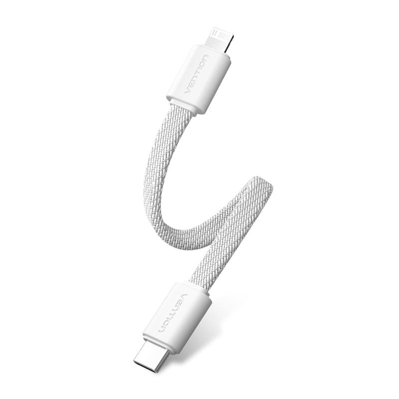 Bi-Directional Charging Cable 11CM for 5000mAh Power Bank (USB-C + Lightning) 20W  Light Indicator Display Type