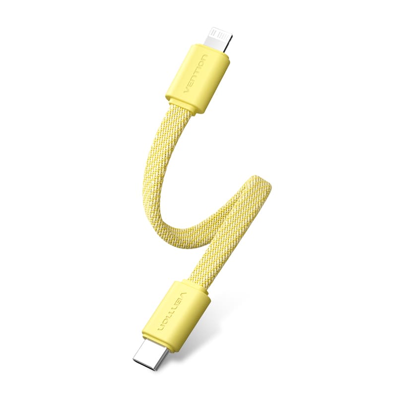 Bi-Directional Charging Cable 11CM for 5000mAh Power Bank (USB-C + Lightning) 20W  Light Indicator Display Type