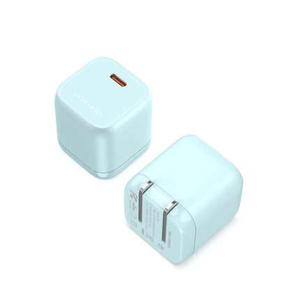 <tc>Vention</tc> Chargeur USB-C GaN 1 port (30 W) avec prise américaine, blanc
