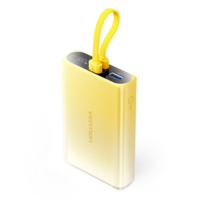 VENTION 10000mAh Banque de puissance (USB-C + Lightning + USB-A) 22,5W Type d'affichage LED