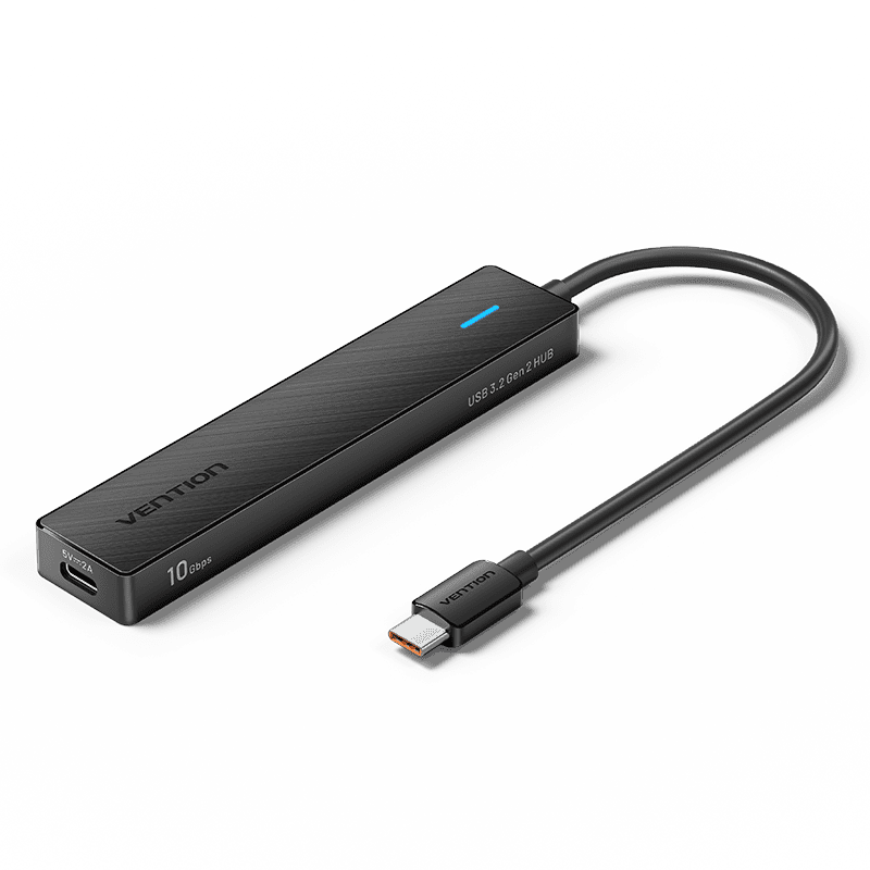 USB-C to USB 3.2 Gen 2 Type-C x 2/USB 3.2 Gen 2 Type-A x 2/USB-C 10G Hub 0.15M Black