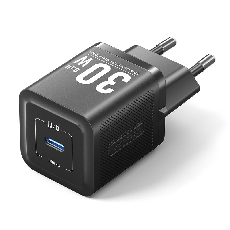 Vention 1-port USB-C GAN充电器（30W）EU-PLUG