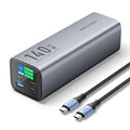 27000mAh Power Bank (USB-C + USB-C + USB-A + USB-A) 140W Gray LED Display Type