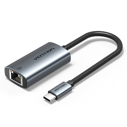 Vention USB-C to Gigabit Ethernet Adapter 0.15M Gray Aluminum Alloy Type