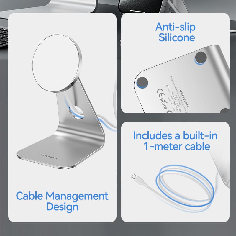 Magnetic Wireless Charger Stand with MagSafe