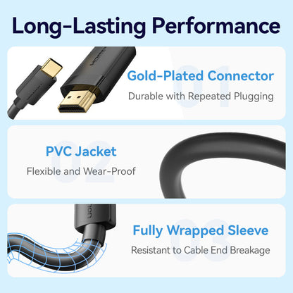 Vention USB-C to HDMI™-A 4K HD Cable
