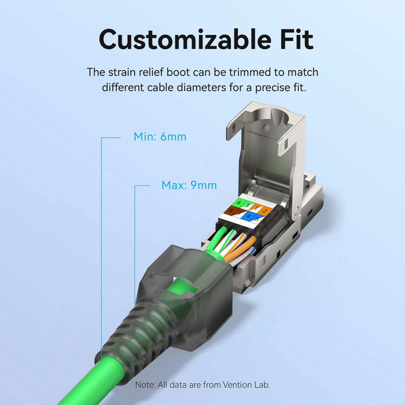 <tc>Vention</tc> Conector modular RJ45 blindado Cat8