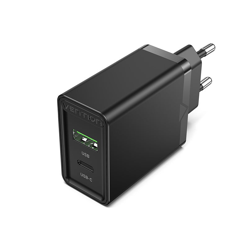 Vention 2-Port USB (A+C) настенное зарядное устройство (18 Вт/20 Вт) Eu-Plug