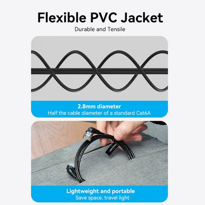 <tc>Vention</tc> Câble de raccordement Ethernet UTP Cat6A