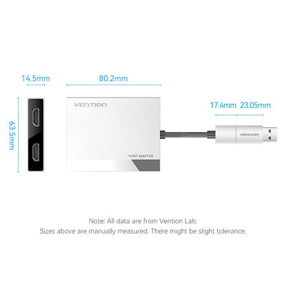 USB-C/USB-A to Dual HDMI MST Adapter