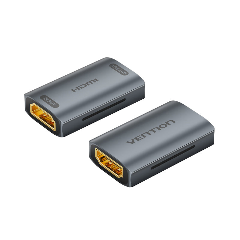 HDMI Female to Female Repeater Gray Aluminum Alloy Type