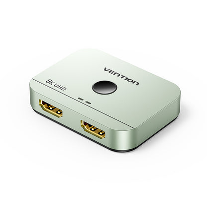 Vention 2-Port Bi-Directional 8K HDMI™ Switcher Gray Aluminium Alloy Type
