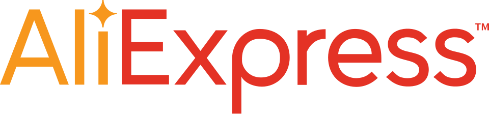 AliExpress logo with red and orange text on a white background