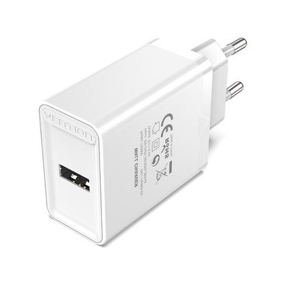 Vention 1-Port USB Wall Charger 12W EU-Plug