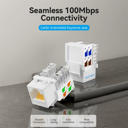 Vention Cat5e Unshielded Keystone Jack