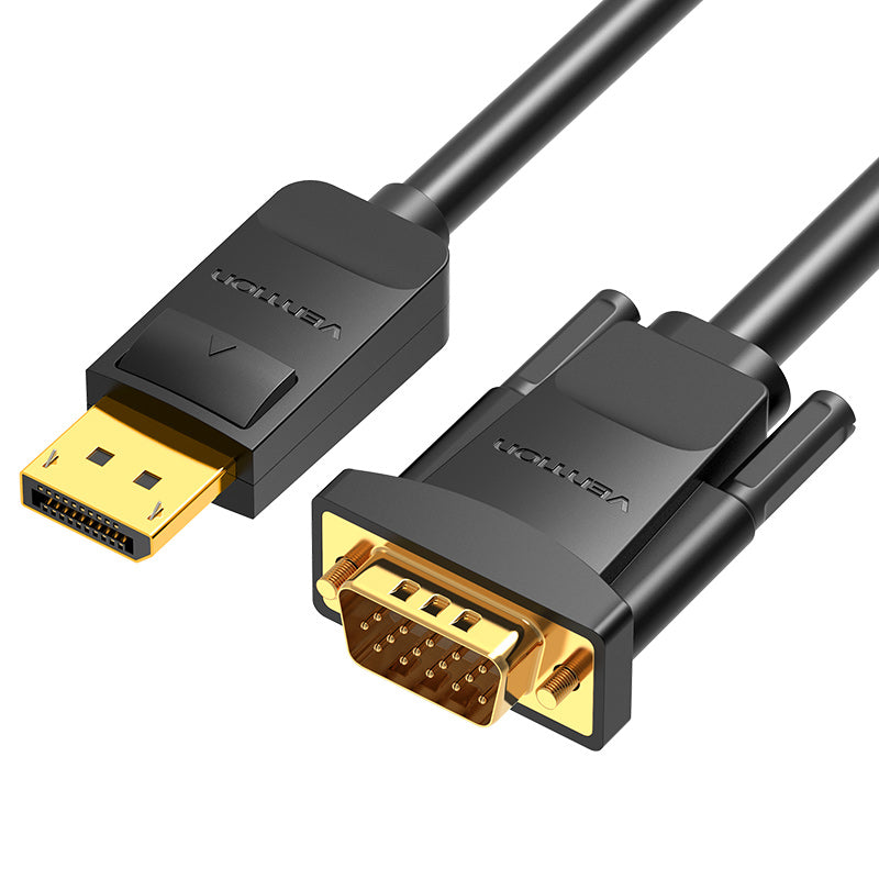 Cable DP a VGA Negro