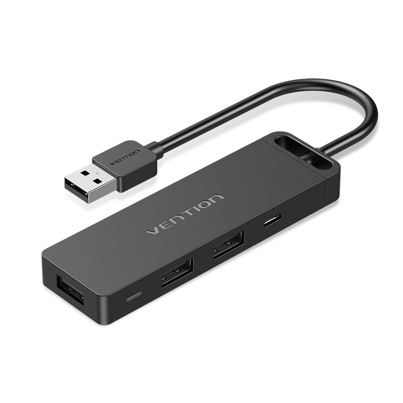 USB 2.0 auf USB 2.0*3/TF/SD/Micro-B HUB 0,15 m, schwarzer ABS-Typ