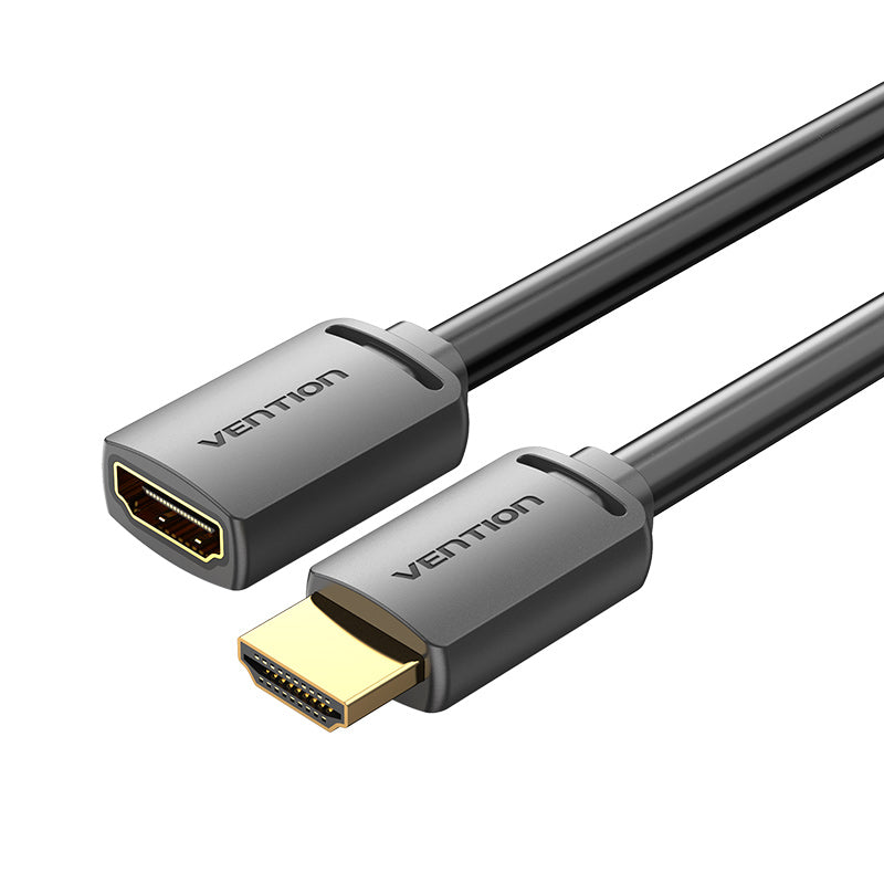 HDMI-A Male to HDMI-A Female 4K HD Cable PVC Type 1/1.5/2/3/5M Black