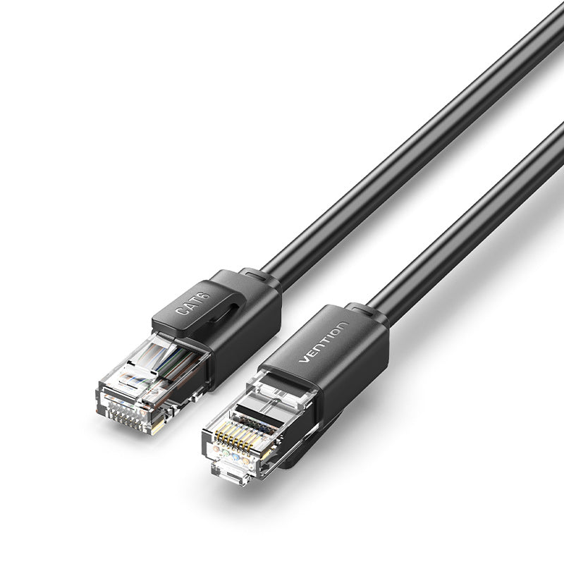 Cable de conexión UTP Cat6 0,5/1/1,5/2/3/5/8/10M negro